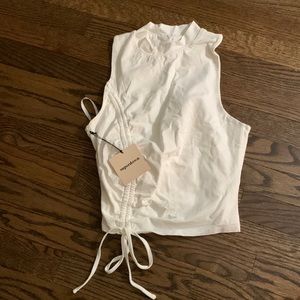 White superdown tank. Can be made longer or shorter.